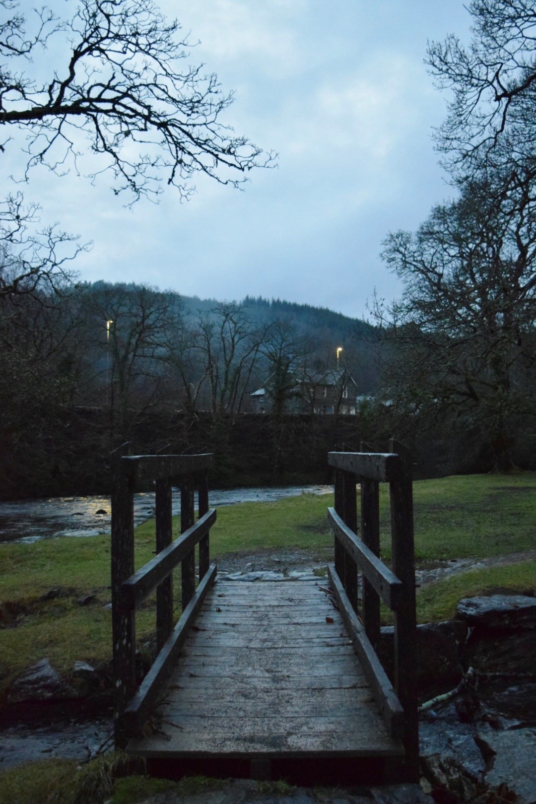 misty bridge